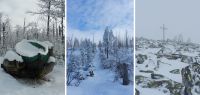 74 regen bis auf 1000 m - neuschnee auf den gipfeln - auf dem weg zum lusen